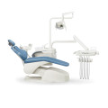 Unidade odontológica de equipamentos dentários médicos com apoio de cabeça de articulado duplo